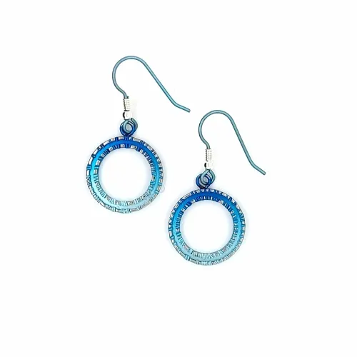 Coastal Edge Light Blue Large Drop Earrings